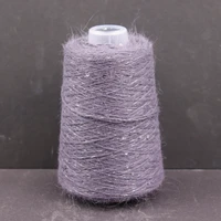 100g 600m Angora 2mm sequin lurex yarn Angora rabbit hair cashmere wool long mink yarn Soft fluffy 1