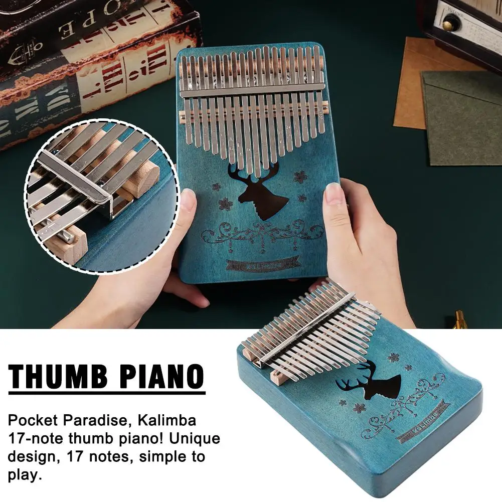 Thumb Piano Kalimba 17 Note 21 Note Strumento Transfrontaliero Finger Piano Tastiera Strumento Il Miglior Regalo Per I Bambini U8X4