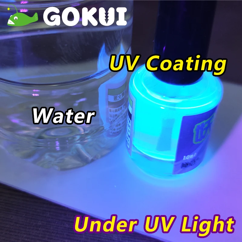 GOKUI UV Coating for Lure Bait Fishing Jig DIY Fluorescent Paint Magical Fish Luring Paint Biomimetic UV Coatings Fishing Tackle fishing tools fishing tool fishing accessories fishing tackle