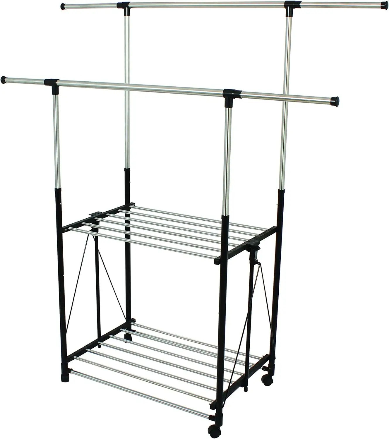

Stainless Steel Collapsible Double-Bar Garment