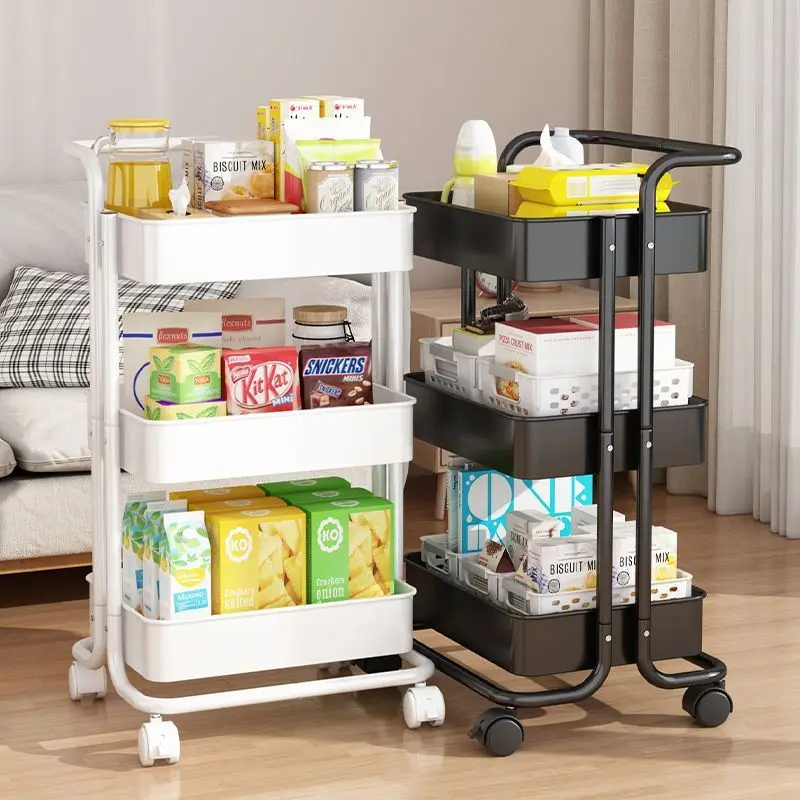 Piccolo Carrello Scaffalature Cucina Bagno Snack Mobili Camera Da Letto Scaffale Cucina Isole Carrelli Carrello Di Rotolamento Carrelli Bar Ins