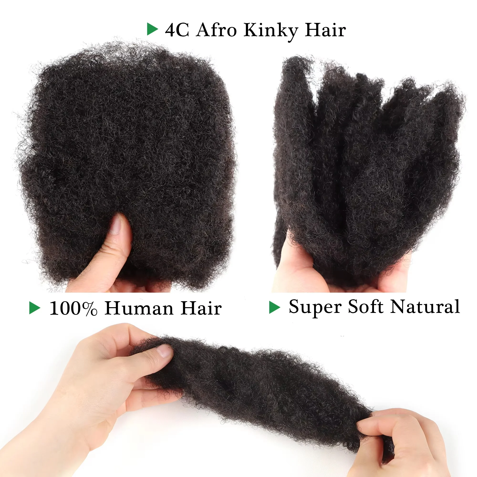 Afro Kinky Bulk Human Hair For Braiding 35g/pc Brazilian Remy Human Hair Extensions for Dreadlock Braiding Crohet