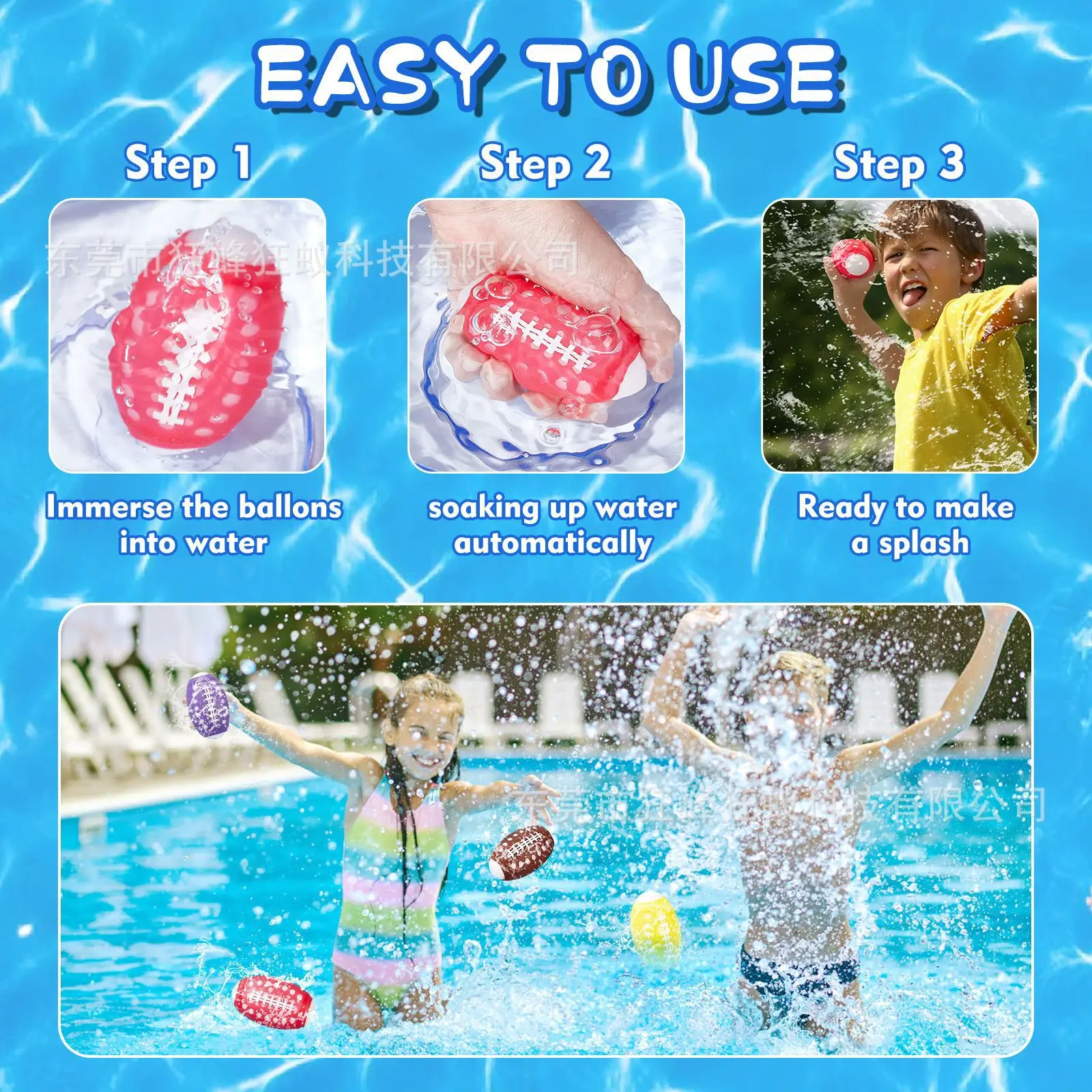 Reusable Olive Water ball Toys for Summer Games Children's Adults Outdoor Activities automatically soaking up Bomb water Toy Gif 5