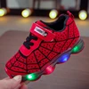 Disney-zapatillas de deporte de Spiderman para niños, zapatos informales de malla transpirable, antideslizantes para estudiantes, primavera y verano, novedad