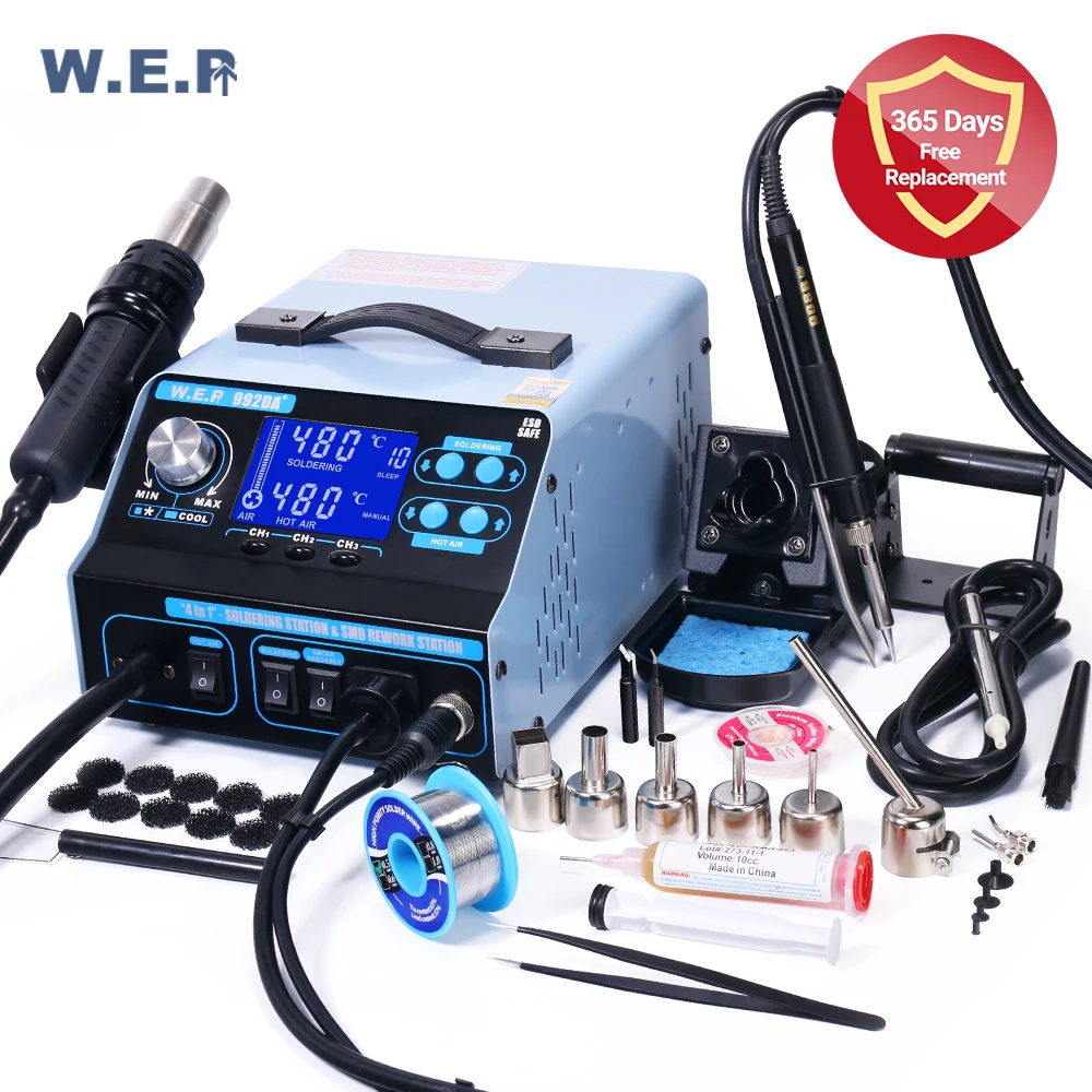 Hot Air Soldering Station | Soldering Rework Station | Hot Air Welding  Station - 992da - Aliexpress