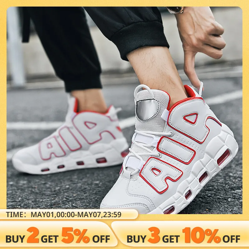 Men and Women Leisure Running Shoes Lightweight Breathable Comfortable Cushioned Anti-slip Cushioned Basketball Shoes