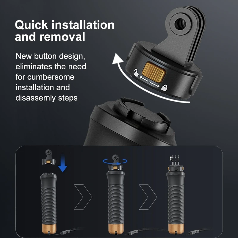 PULUZ Quick Release Floating Handle Hand Grip