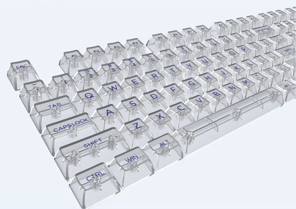 mecânico, Clear Keycap, Layout ANSI, 61, 87,