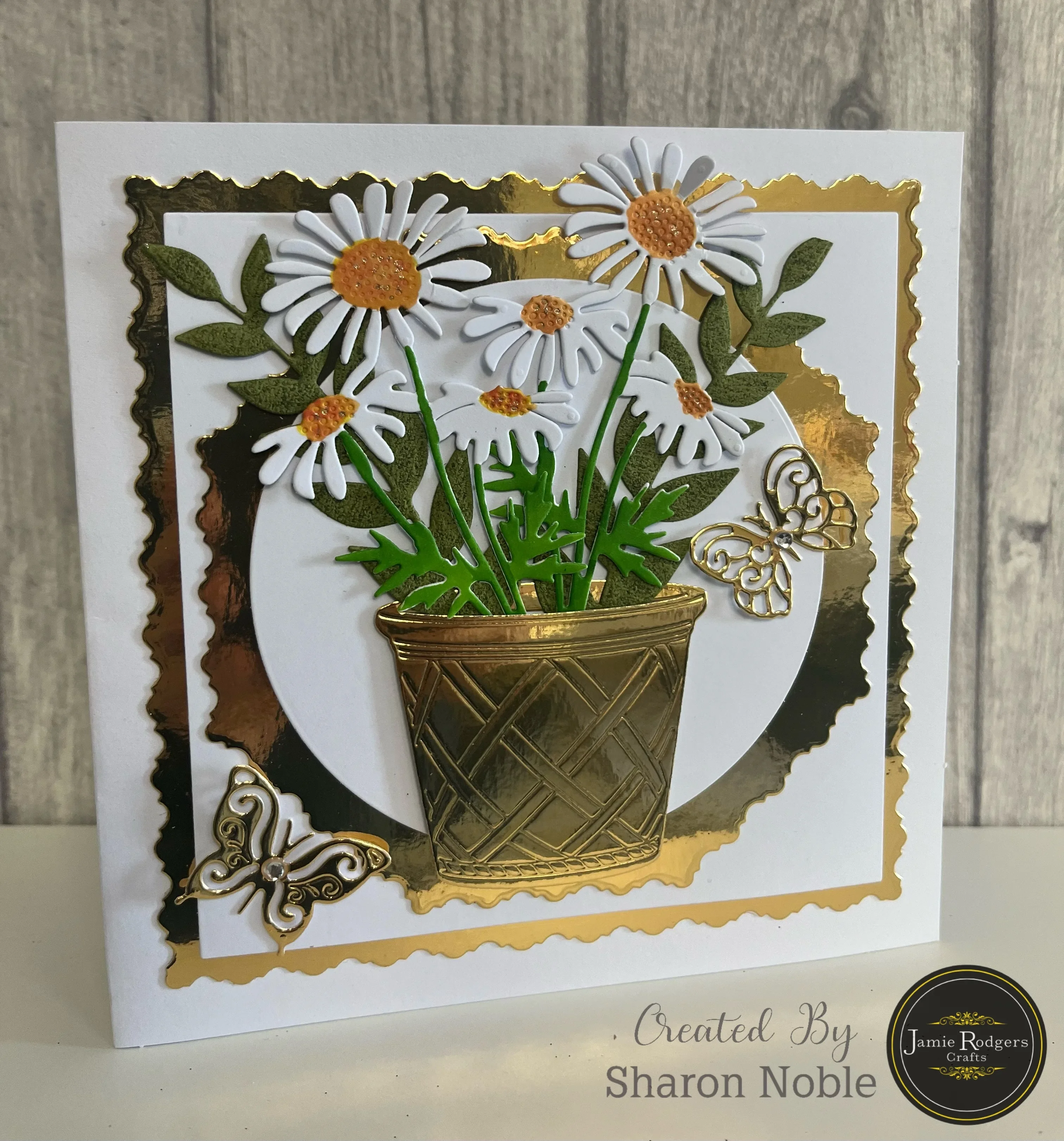 Chamomile Stamps And Dies Set - Clear Stamps With Metal Cutting Dies For Card Making