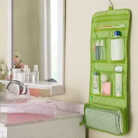 1PC Foldable Hanging Organizer Large Capacity Waterproof Toiletry Bag Outdoor Travel Bag 2
