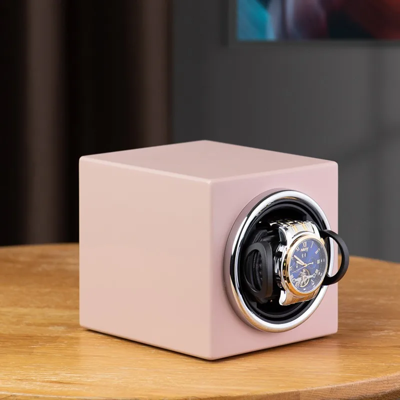 Vertical Single Watch Shaker Mini Watch Winder Motor Boxes To Mechanical Watch Matte Paint Clocks Storage Display Caskets TopRoe