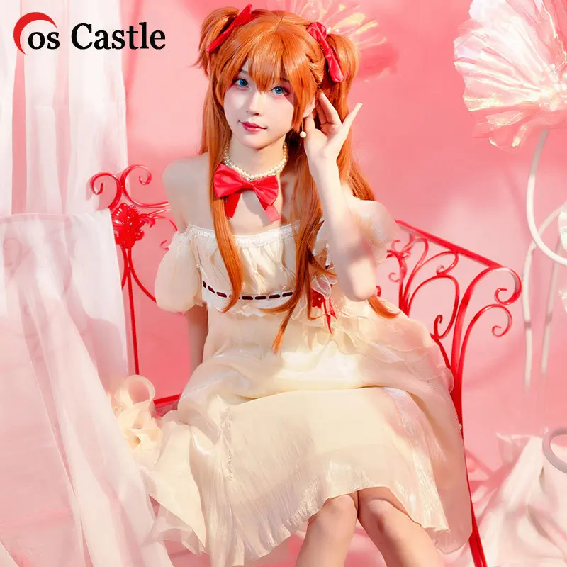 

Cos Castle Game EVA Asuka Langley Soryu Cosplay Costumes Sweet Girls Women Dress Suit Outfit Halloween Party Role Play Unifrom