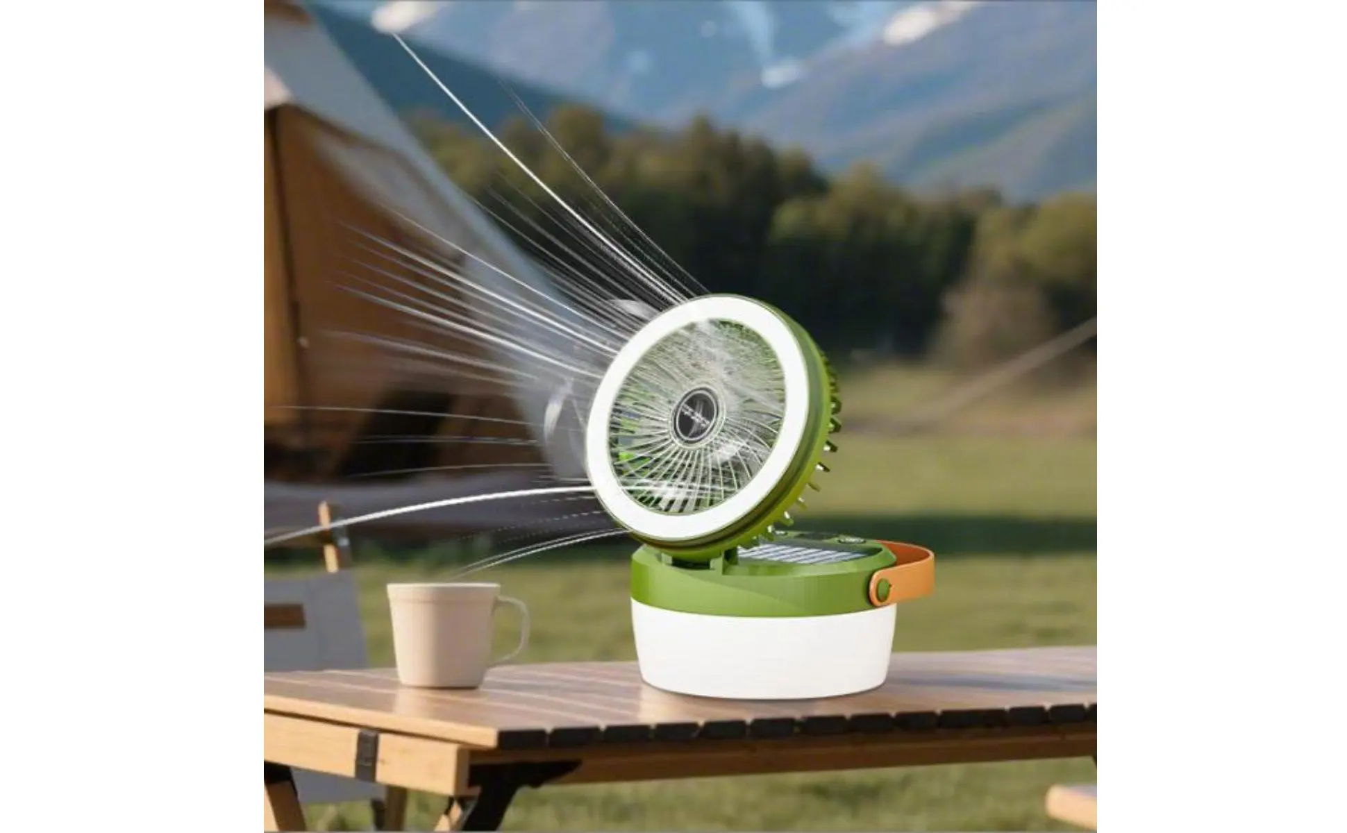 Solar Camping Fan Lantern Foldable Design Triple-Function Camp Lantern Outdoor Gear Hanging Handle for Campers Solar Camping Fan Lantern Foldable Design Triple-Function Camp Lantern Outdoor Gear Hanging Handle for Campers