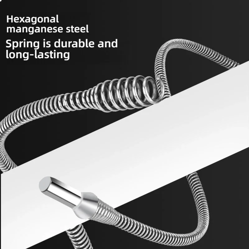 1/1.5/2.5/3.5/5 Meter Home Drain Cleaner 10mm Dia Pipe Spring Anti-Rust Sewer Sink Basin Pipeline Clogged Remover Cleaning Tool