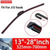 Waterproof Wiper Blade J/U Hook Car Windshield Wiper Blade Dual Rubber Wiper Blade 13 "14" 16 "18" 19 "20" 21 "22" 24 "26" 28“ 1