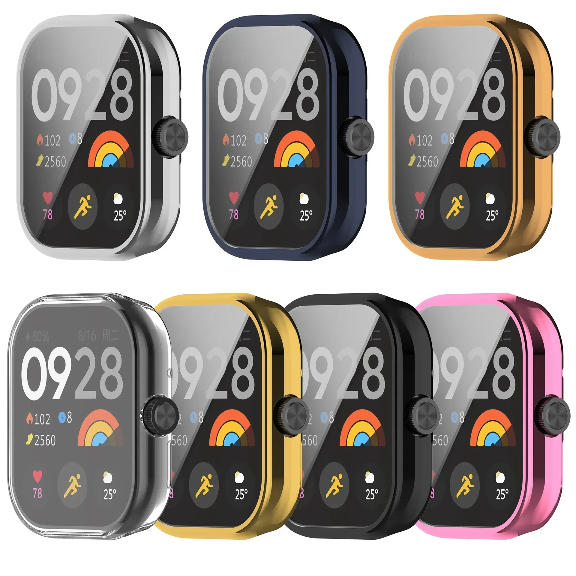 Premium TPU Silicone Protective Case for Smartwatch - Full Cover Shell Accessories