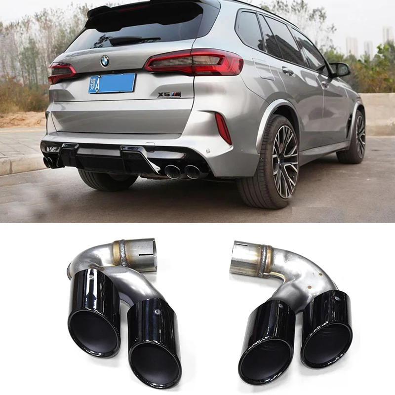 1 Pair Carbon Exhaust Tip For Bmw X5m G05 X6 G06 X7 G07 2019 2020