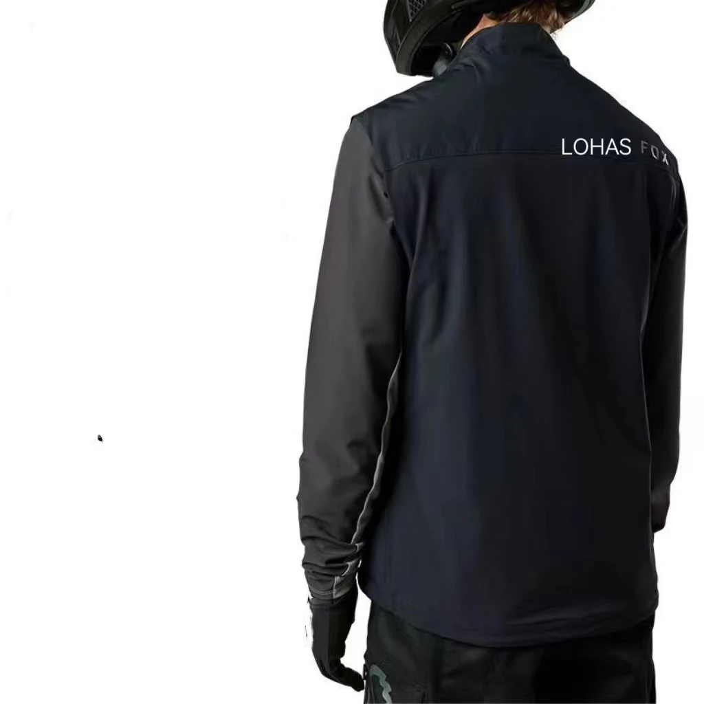 LOHASFOX 겨울 따뜻한 방풍 방수 멀티 포켓 라이딩 더트 자전거 경량 3 색 코튼 클립 조끼, 24 신제품