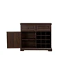 Farmhouse Buffet Cabinet with Storage Sideboard with 2 Drawers, Wine Bar Cabinet with Removable Wine Racks ,Espresso 5