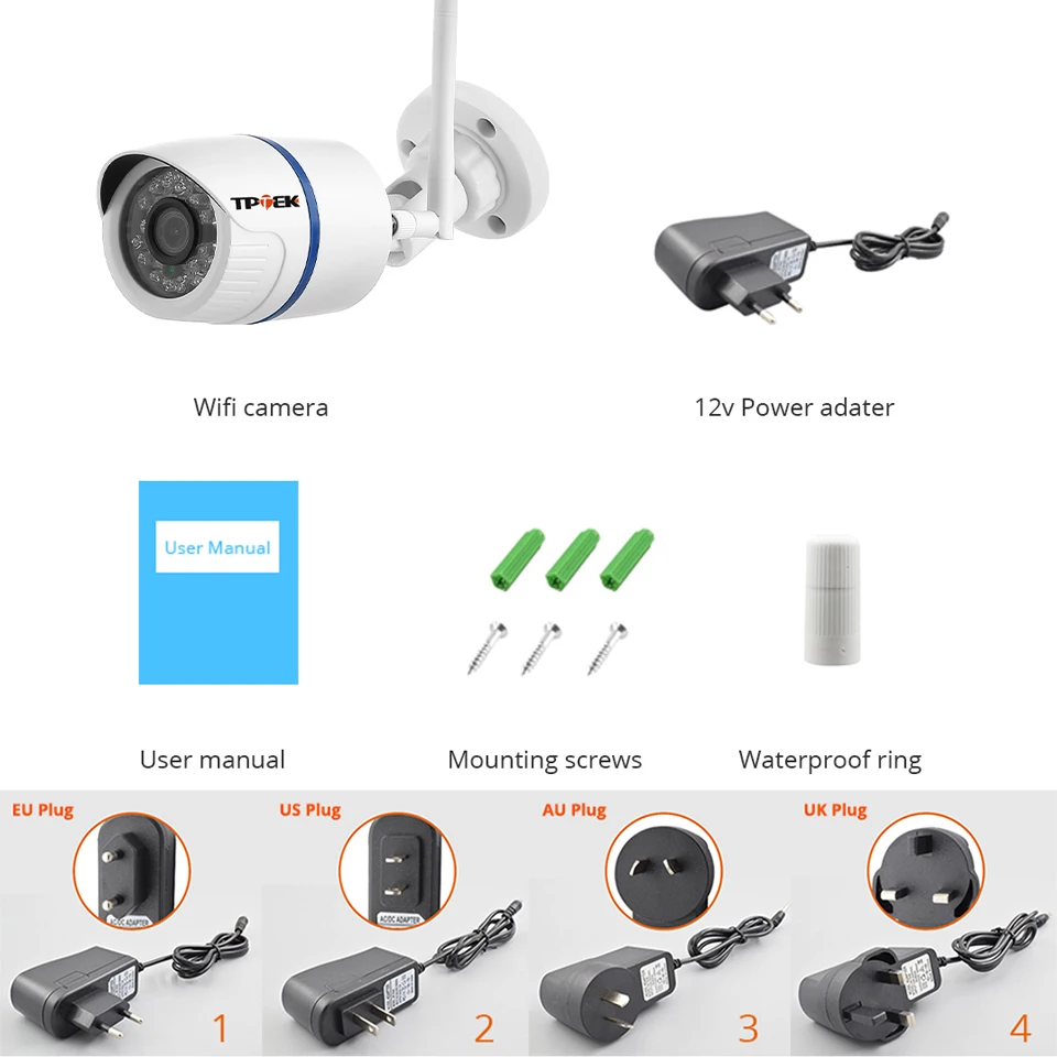 4MP 1080P IP Camera Outdoor WiFi Home Security Camera Wireless Surveillance Wi Fi Bullet Waterproof IP Video HD Camara CamHi Cam images - 6