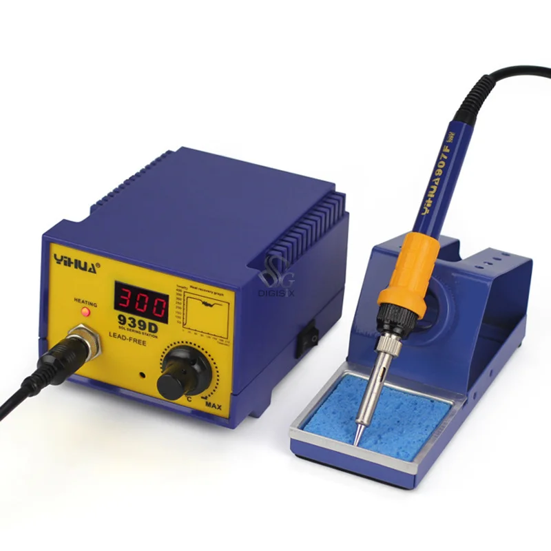 939D High Power Anti Static Electric Soldering Irons Welding Machines Thermostat Soldering Station Lead-free Solder