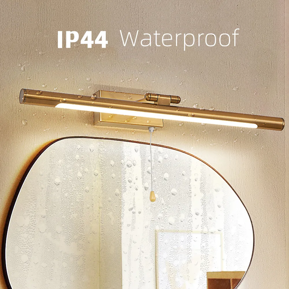 Modern LED Vanity Lights With Switch 8W/12W Toilet Bathroom Waterproof