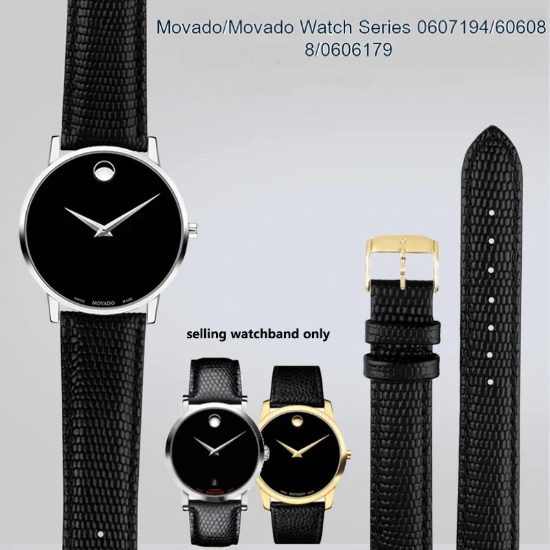 

Ремешок из натуральной кожи с узором в виде ящерицы, 15 мм, 21 мм, черный для мужчин и женщин, Классическая серия, 0607122/606088