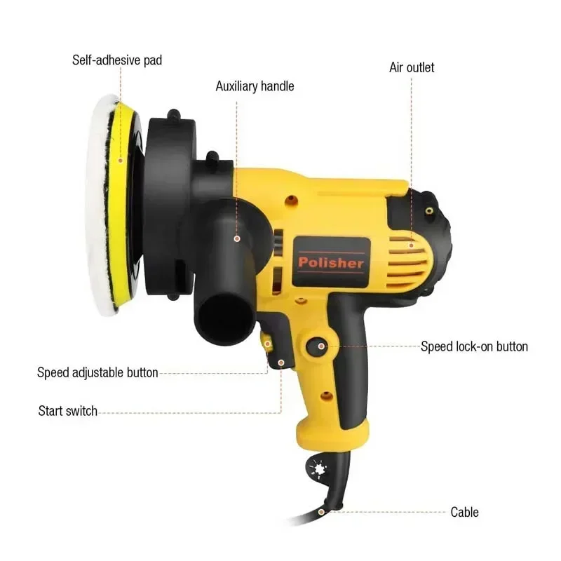 Electric Car Polisher Waxing Machine for Auto Detailing