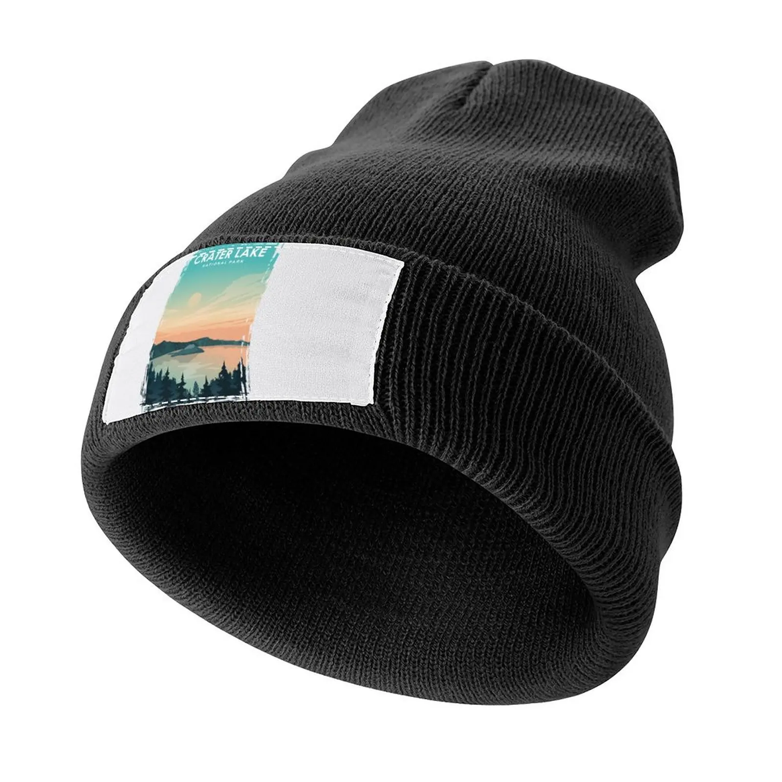 

Crater Lake National Park Travel Poster Knitted Cap western hats Golf Hat Vintage Hat For Women 2024 Men's