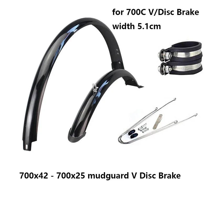 Garde-boue avant et arrière en acier inoxydable pour vélo, accessoire de cyclisme, 700c, 27  18