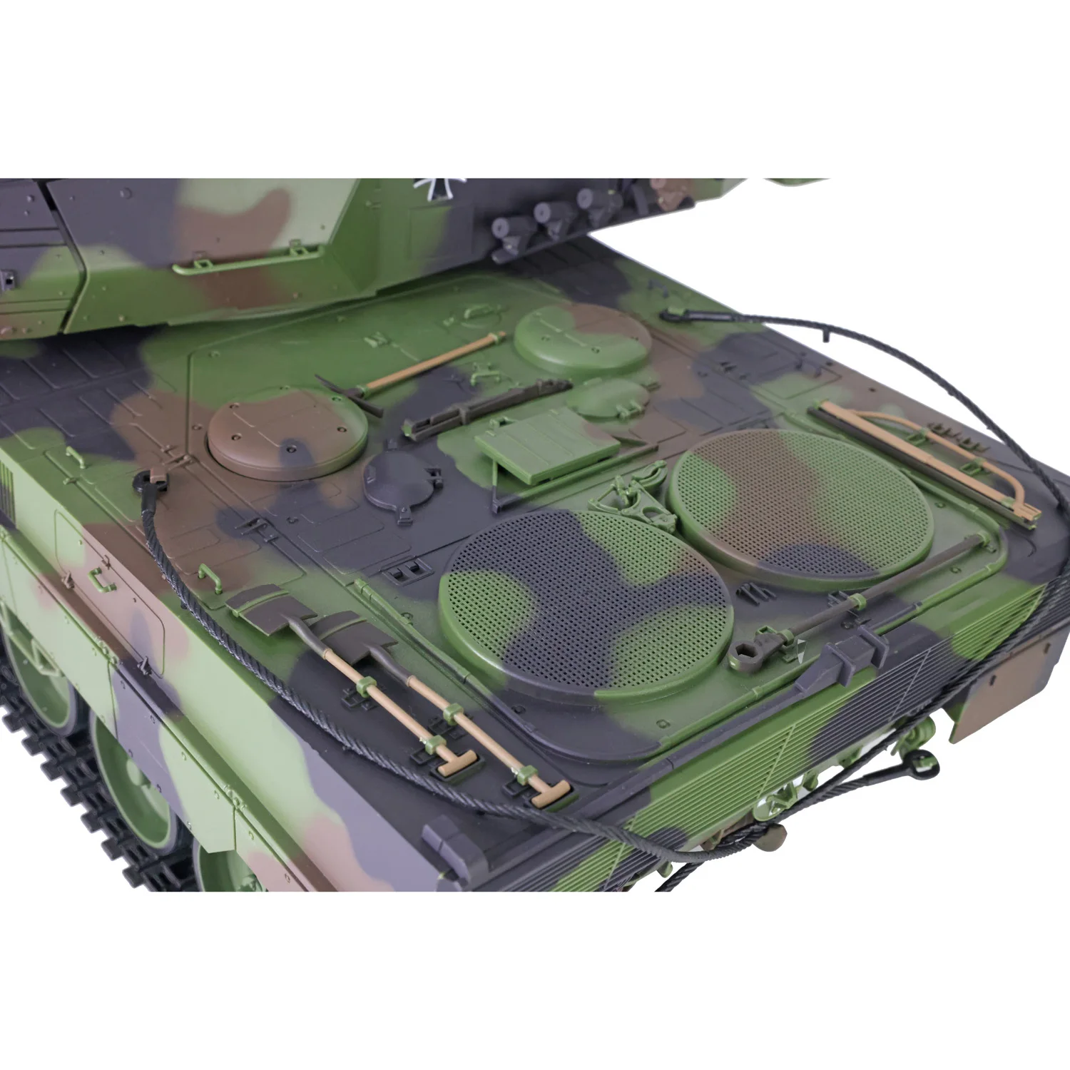 2.4Ghz Heng Long 1/16 7.0 Plastic Leopard2A6 RTR RC Tank 3889 W/ 360° Turret Ready to Run Cars TH17575 4