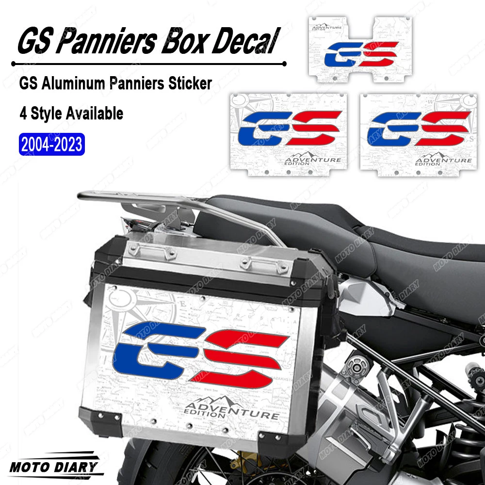 R1200GS R1250GS Adventure Motorcycle Aluminum Alloy Box Sticker Side SuitCases Decals For BMW R 1200 1250 GS  ADV 2004-2023