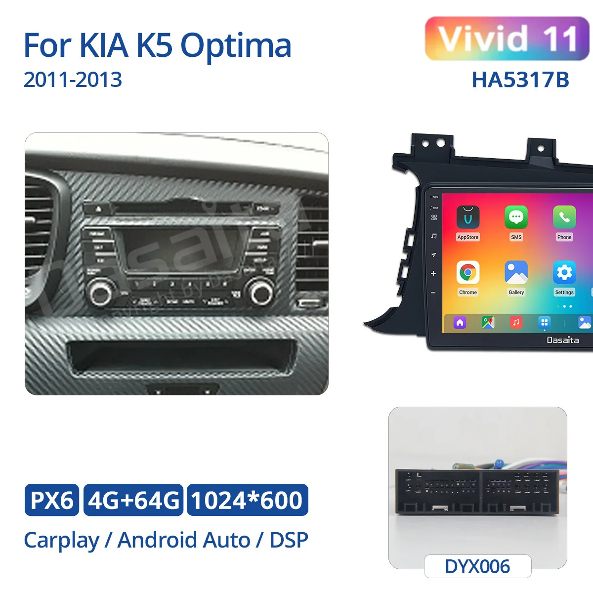 Pantalla táctil HD de 9 pulgadas para 2010-2013 KIA OPTIMA K5 LHD