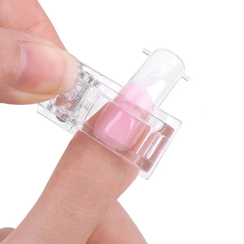 Transparent Acrylic Nail Clip 5/10PCS Building Tips Clips Finger Nail 4 S819e5bd5cdde46f6ba09d57ab1137b884