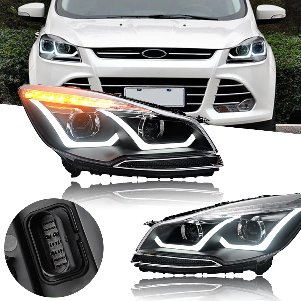 エスケープヘッドランプ,フォードクーガ用LEDヘッドライト,車の