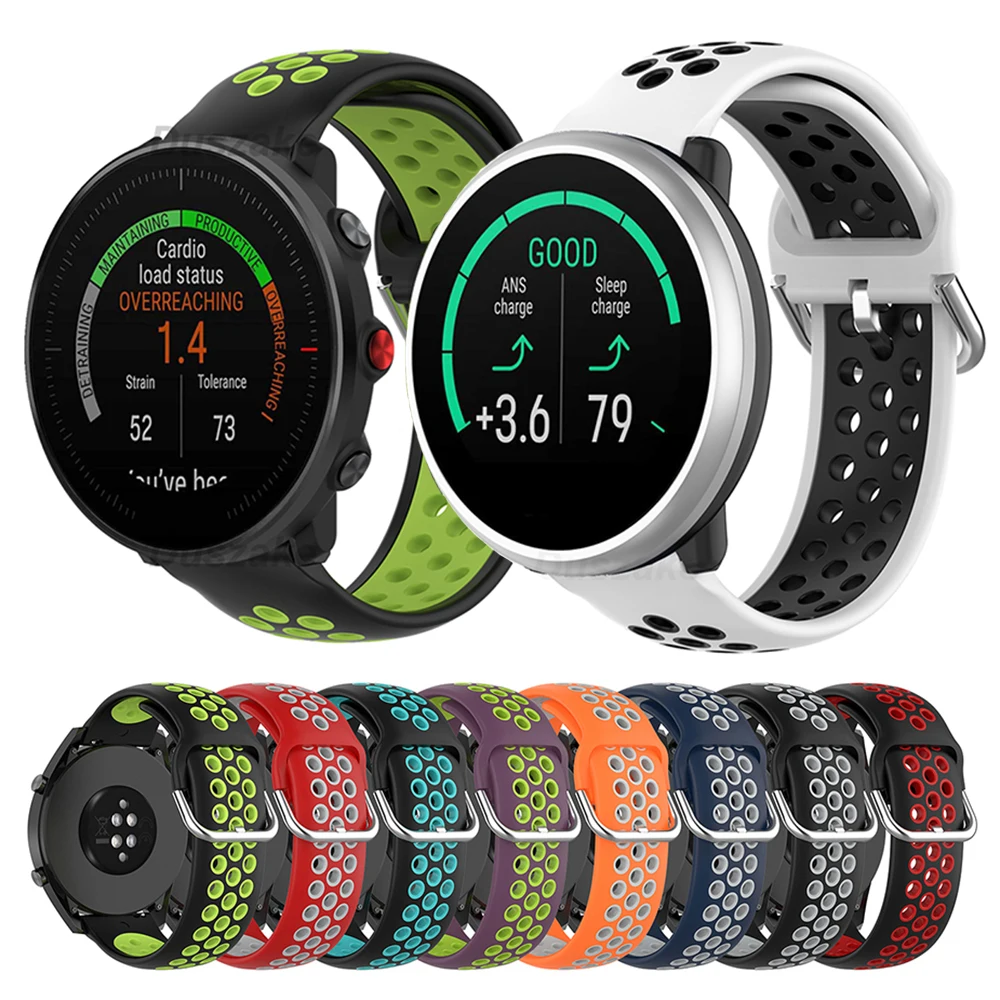 

20mm 22mm Silicone Band For For Polar Unite/Grit X/Ignite 2Vantage M M2 Bracelet Strap for Samsung Galaxy Watch 5/4/3 Active 2