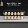 Clear 60 Egg Container for Refrigerator, Egg Holder for Fridge,Stackable Egg Storage Container, Egg Fresh Storage Box Tray 4