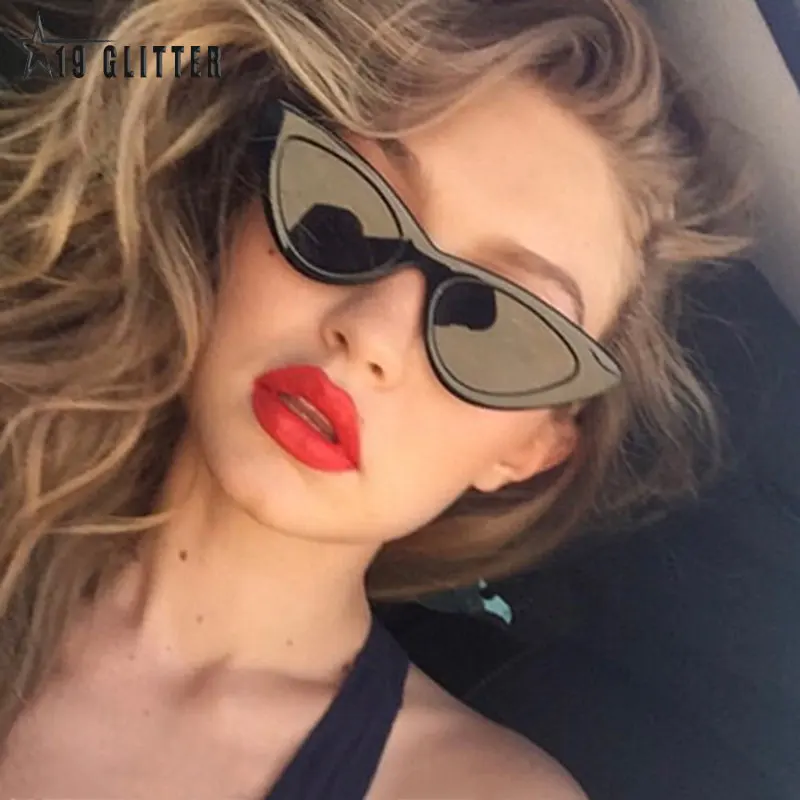 

New Vintage Cat Eye Sunglasses Small Frame Retro Sunglasses UV400 Protection Eyewear Fashion Trendy Streetwear Eyewear