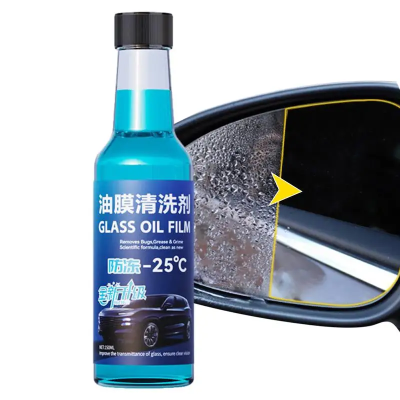 

Car Glass Oil Film Cleaner Oil Film Remover Stain Removal Cleaning Agent Restore Glass To Clear Mild Formula Remove Dirt Oils