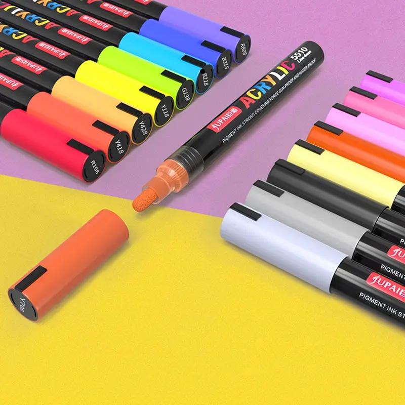 

Acrylic Marker Paint Pens Waterproof Hand-painted Doodling Pen for Poster /Graffiti Advertising Student Stationery Art Supplies