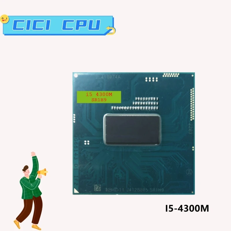 

I5-4300M 4300M i5 SR1H9 2,6 ГГц двухъядерный четырехпоточный ЦПУ процессор 3M 37 Вт Разъем G3 / rPGA946B