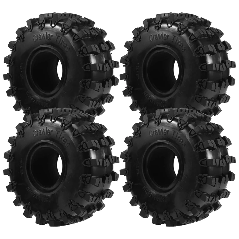 

4PCS 150MM 2.2 Rubber Big Tires Wheel Tyres For 1/10 RC Crawler Car Axial Wraith SCX10 Capra Traxxas TRX4 TRX6 D90