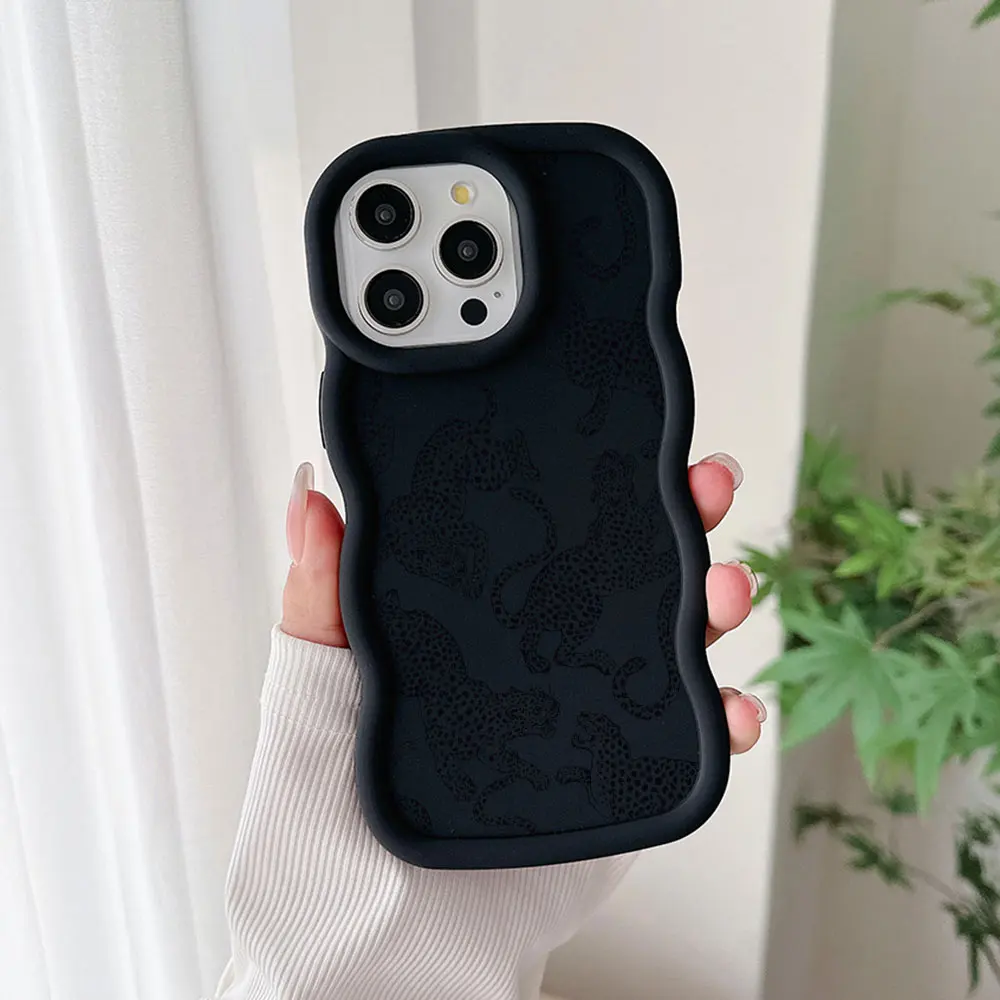 Luxury Pink Leopard Print Phone Case Cover