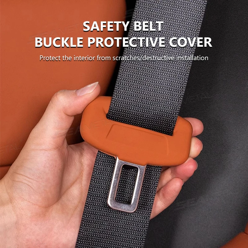 Rubber Car Seat Buckle Protector Covers for Suv Sedan