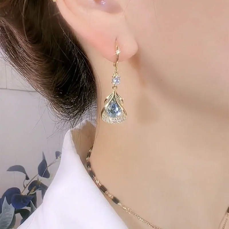 Elegant Water Drop Dangle Earrings