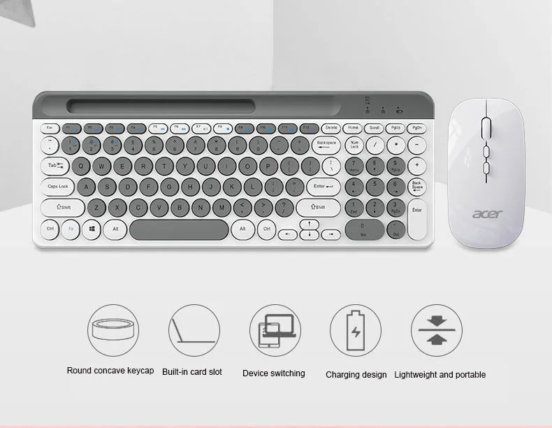 de tamanho completo mini teclado conjunto 2.4g