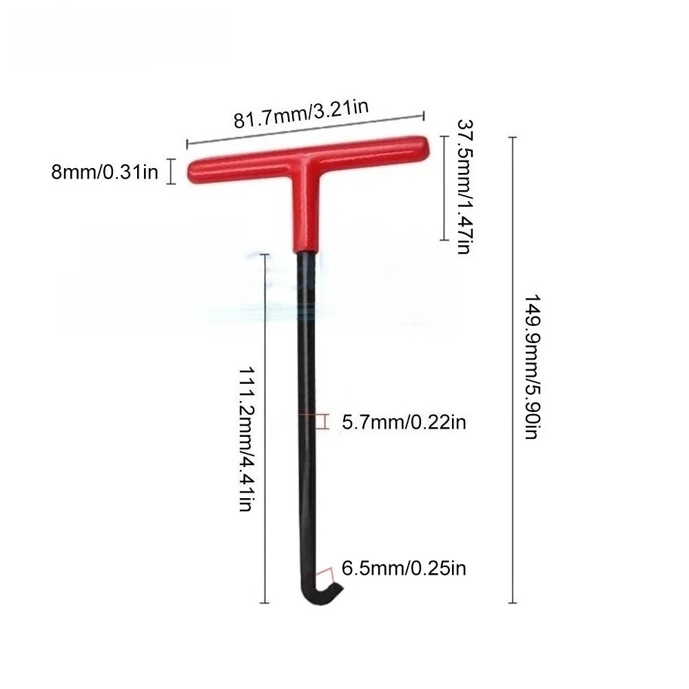 Universal Motorcycle Exhaust Spring Hook T-Shaped Handle Pipe Puller Installer Removal Repair Tool for Bike Maintenance