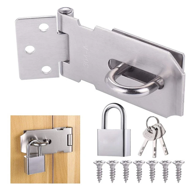 Keyed Hasp Locks Universal 2 Keys Heavy Duty Easy Installation Hasp Lock Cabinet  Locks with Keys Tool Box Locks for Small Doors - AliExpress