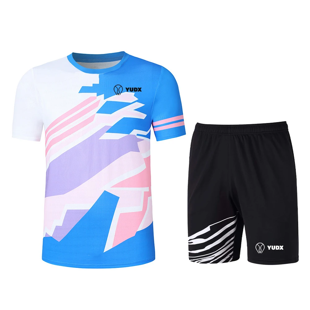 

Yudx набор тенниса для бадминтона из двух частей мужской виртуальный дизайн сращивания дышащий Быстросохнущий Golffitnessrunningfashionhighelasticity