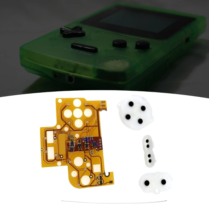

1 компл., меняющий цвет, цветовой режим, комплект для игровой консоли Nintendo Gameboy Color GBC, светящаяся Кнопка изменения цвета, аксессуары для доски